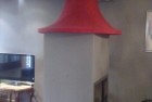 Rivestiment caminetto con cappa  in cartongesso 